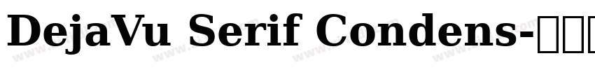 DejaVu Serif Condens字体转换